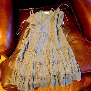 Green altar’d state mini ruffle dress